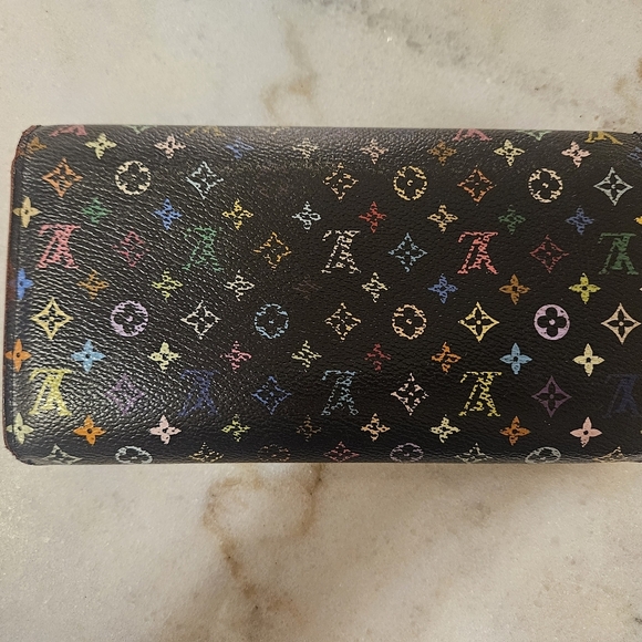 Louis Vuitton Sarah Multicolor Monogram Wallet With COA - Picture 4 of 17